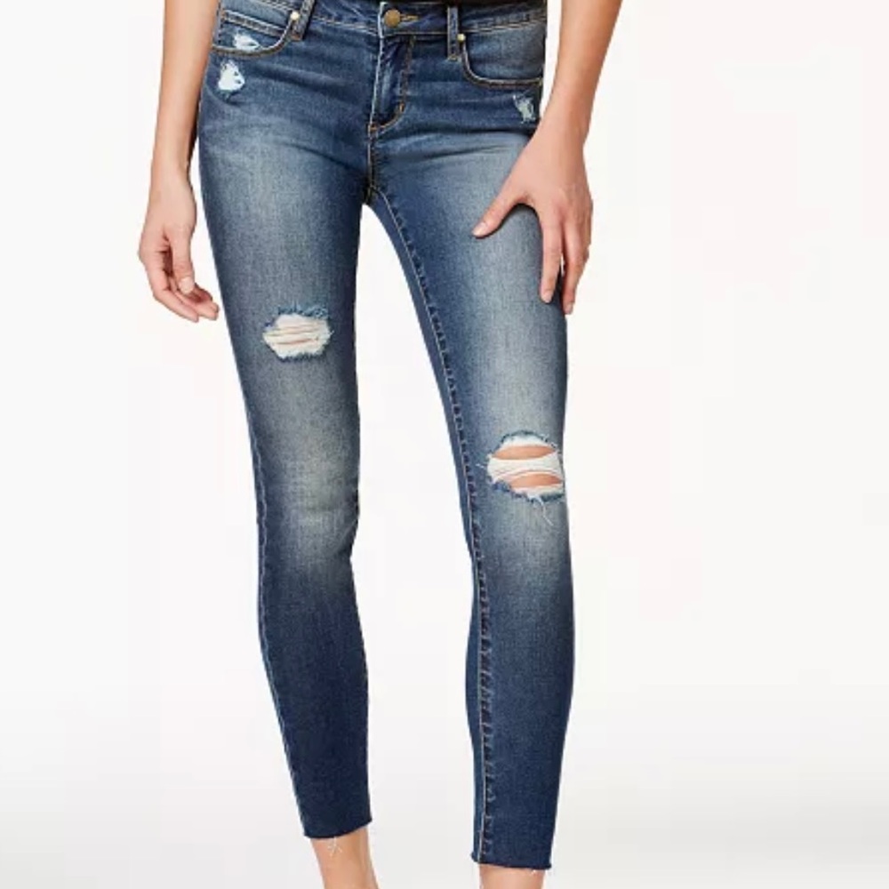 NEW Articles of Society Sarah Ankle Skinny Slightly Distressed Denim Jeans